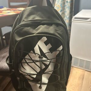 Nike Black and White Geometric Logo Backpack